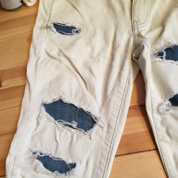 2 Pairs Distressed Ripped Comfy Mom Stretch Jeans - Picture 3 of 16